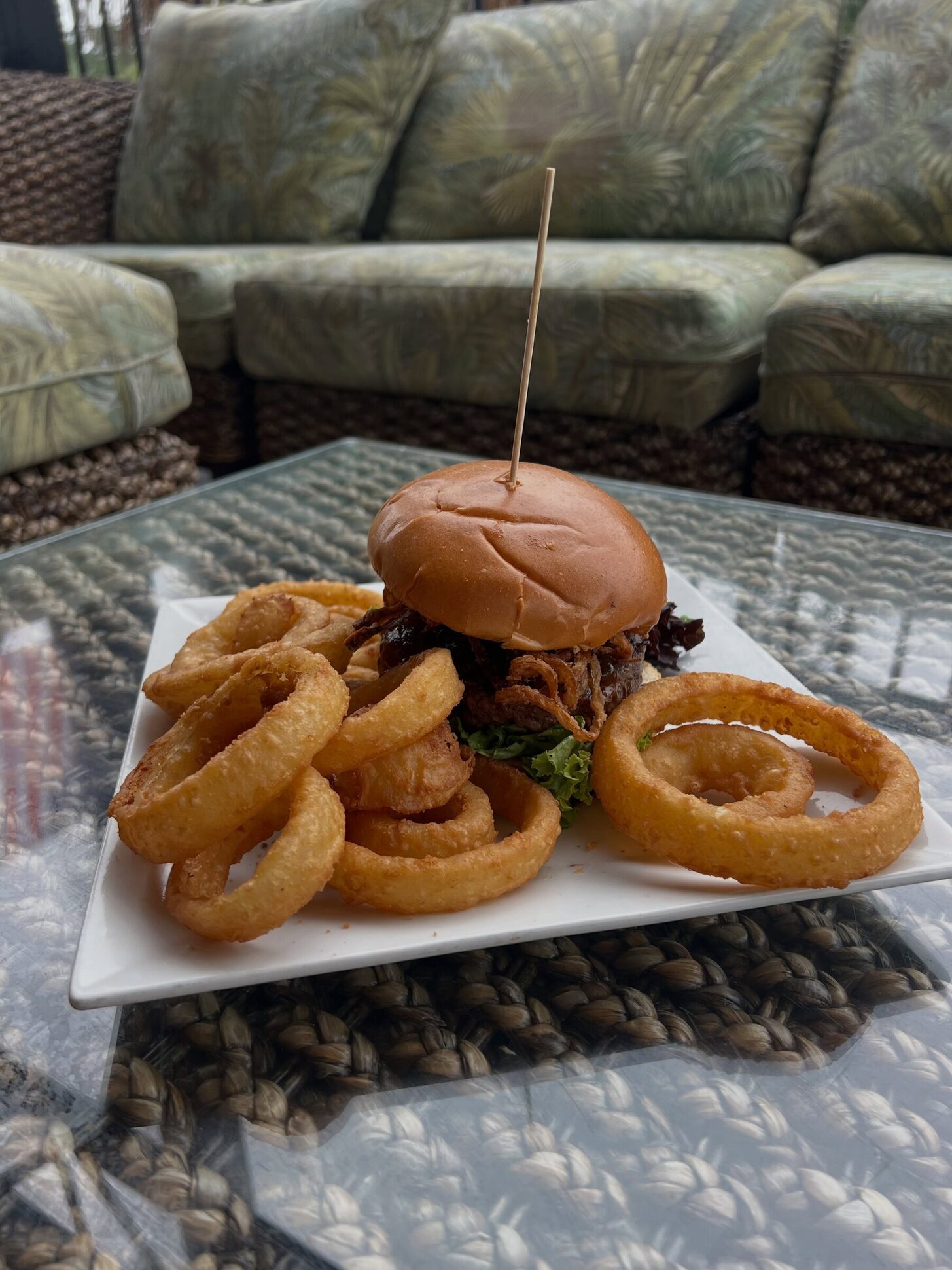 A plate from the O'Maddy's kitchen, shot on the deck