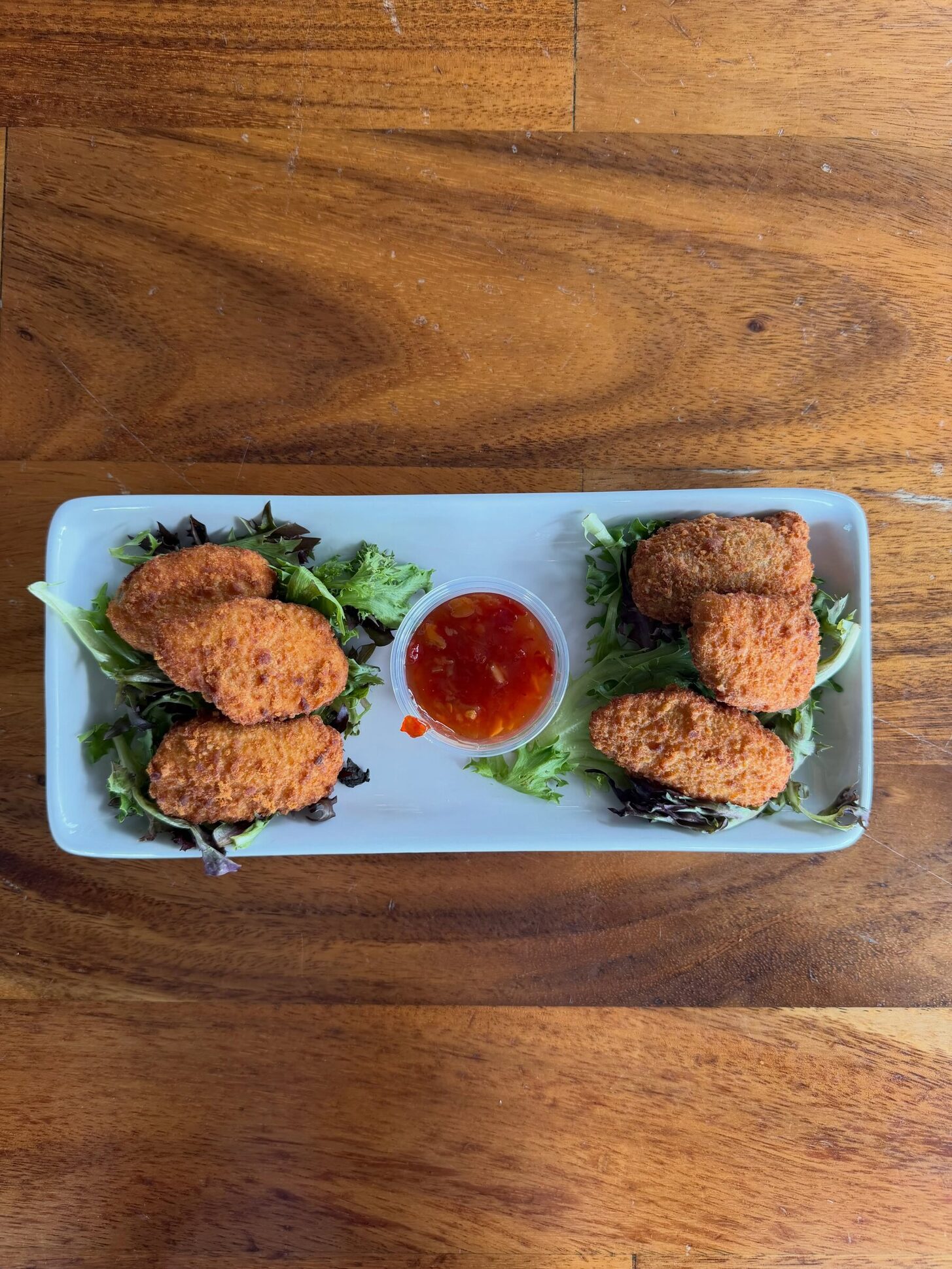 A plate from the O'Maddy's kitchen, shot on the deck