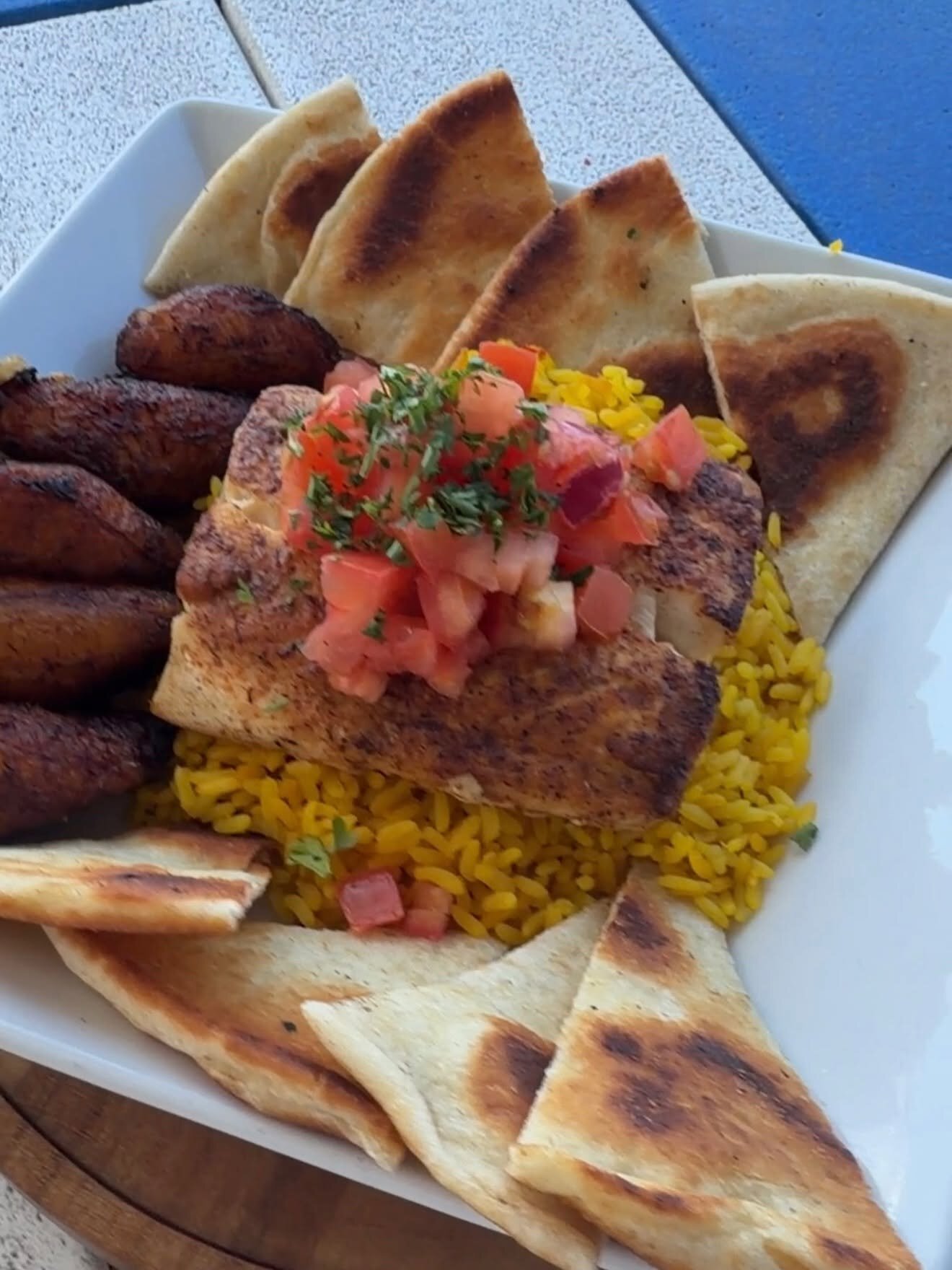 A plate from the O'Maddy's kitchen, shot on the deck