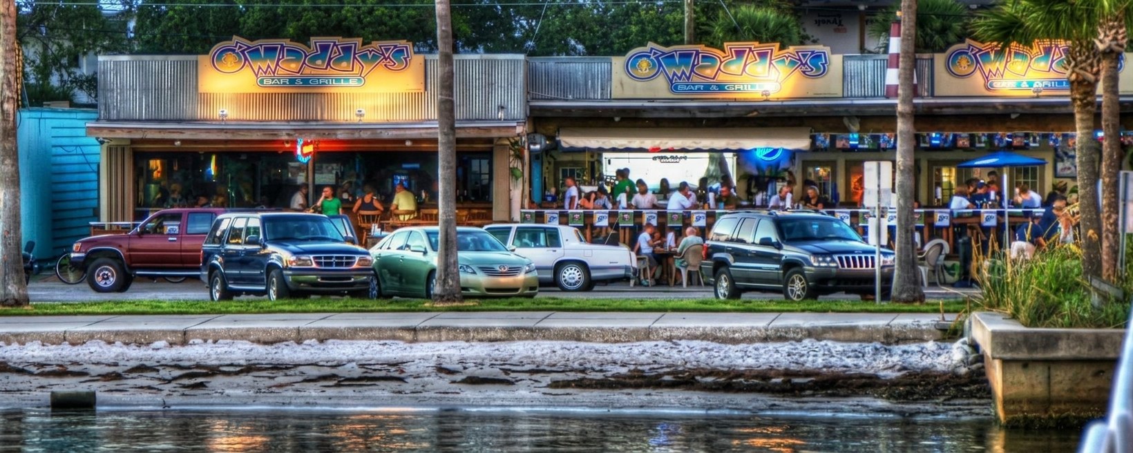 The original single-story O'Maddy's storefront on Shore Blvd