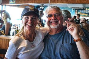 Candid moment with regulars at O'Maddy's